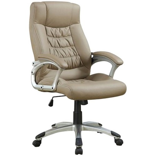 Ergonomická otočná kancelárska stolička Coaster z umelej kože
