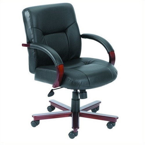 Kancelárske produkty Mid Back Výkonná kožená kancelárska stolička