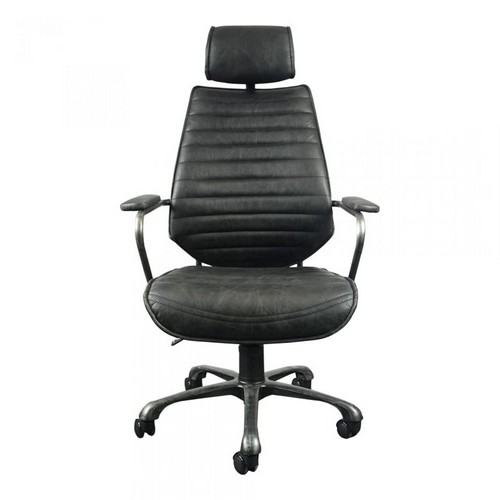 Kožená výkonná kancelárska stolička