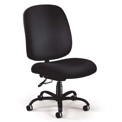 Veľká a vysoká látková otočná kancelárska stolička