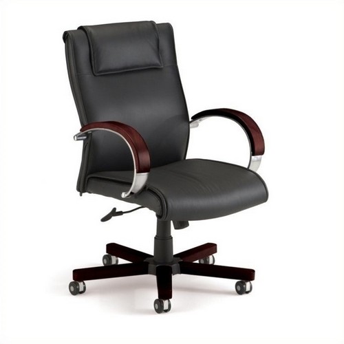 Kožená kancelárska stolička Apex Mid Back